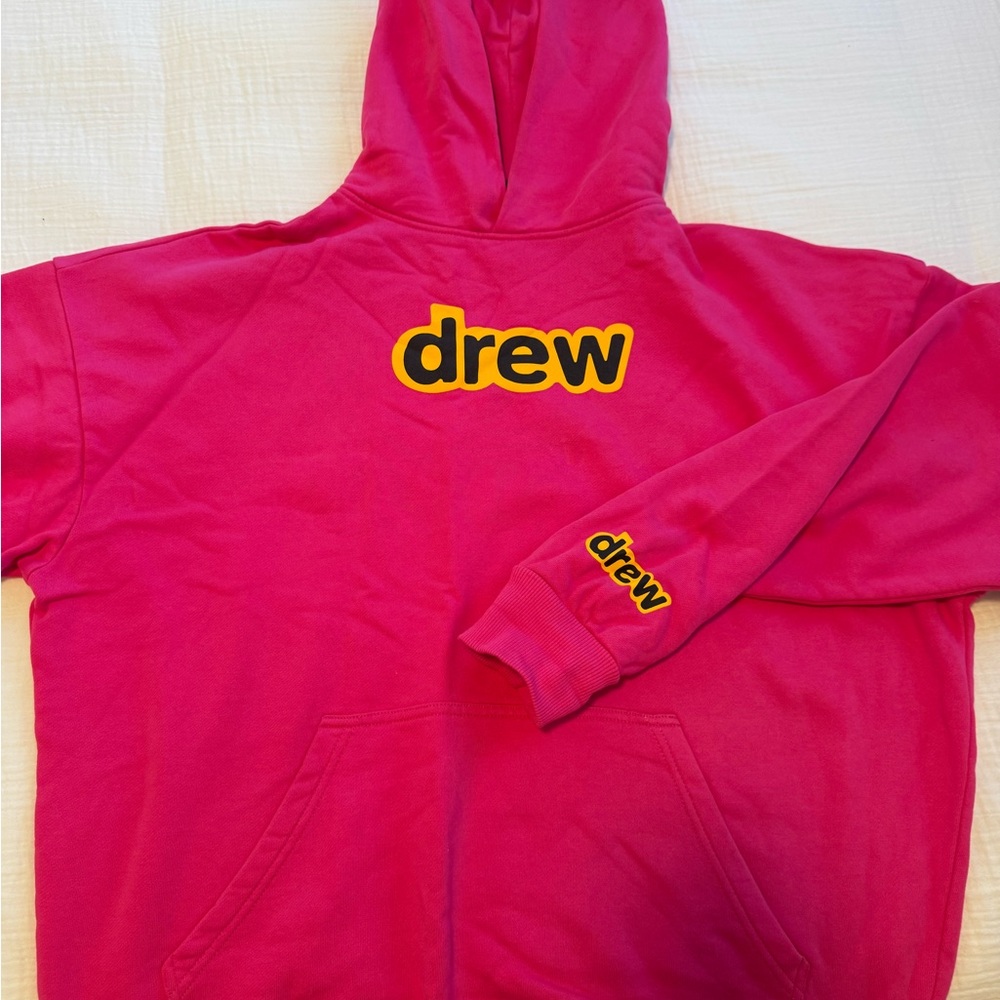 Drew House hot pink hoodie!! Size M, worn twice. Also selling matching sweatpant
